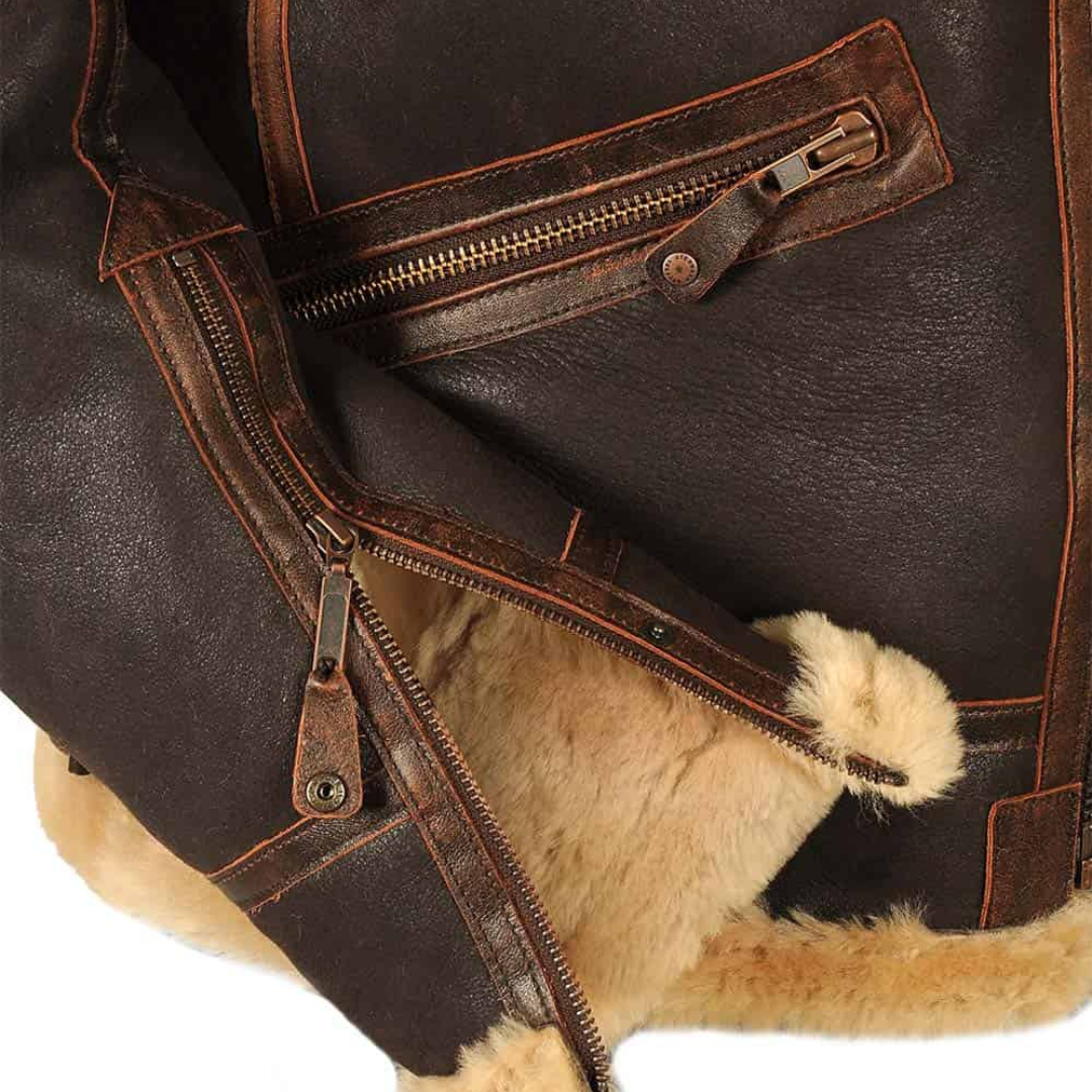 Lavoisier™ | Maverick - Manteau En Cuir Élégant