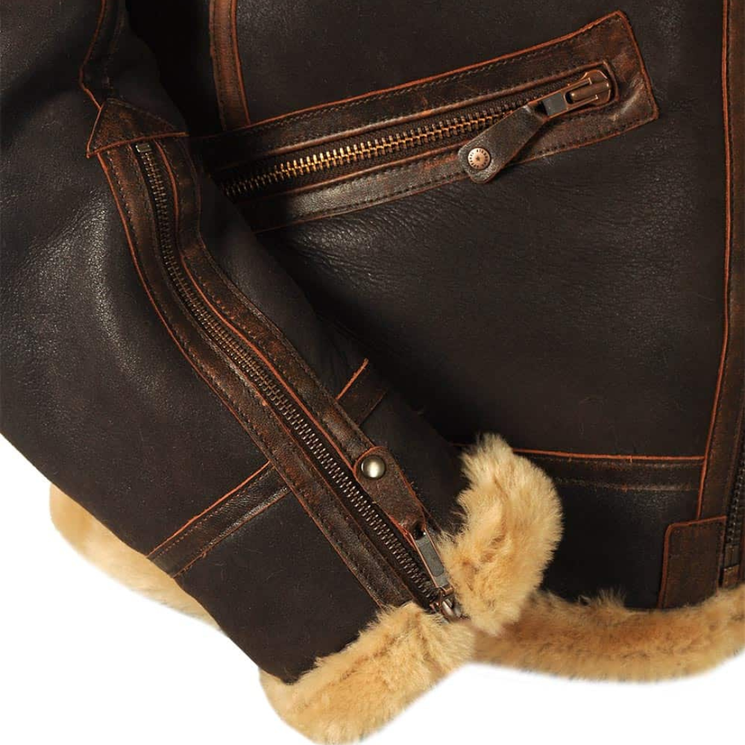 Lavoisier™ | Maverick - Manteau En Cuir Élégant