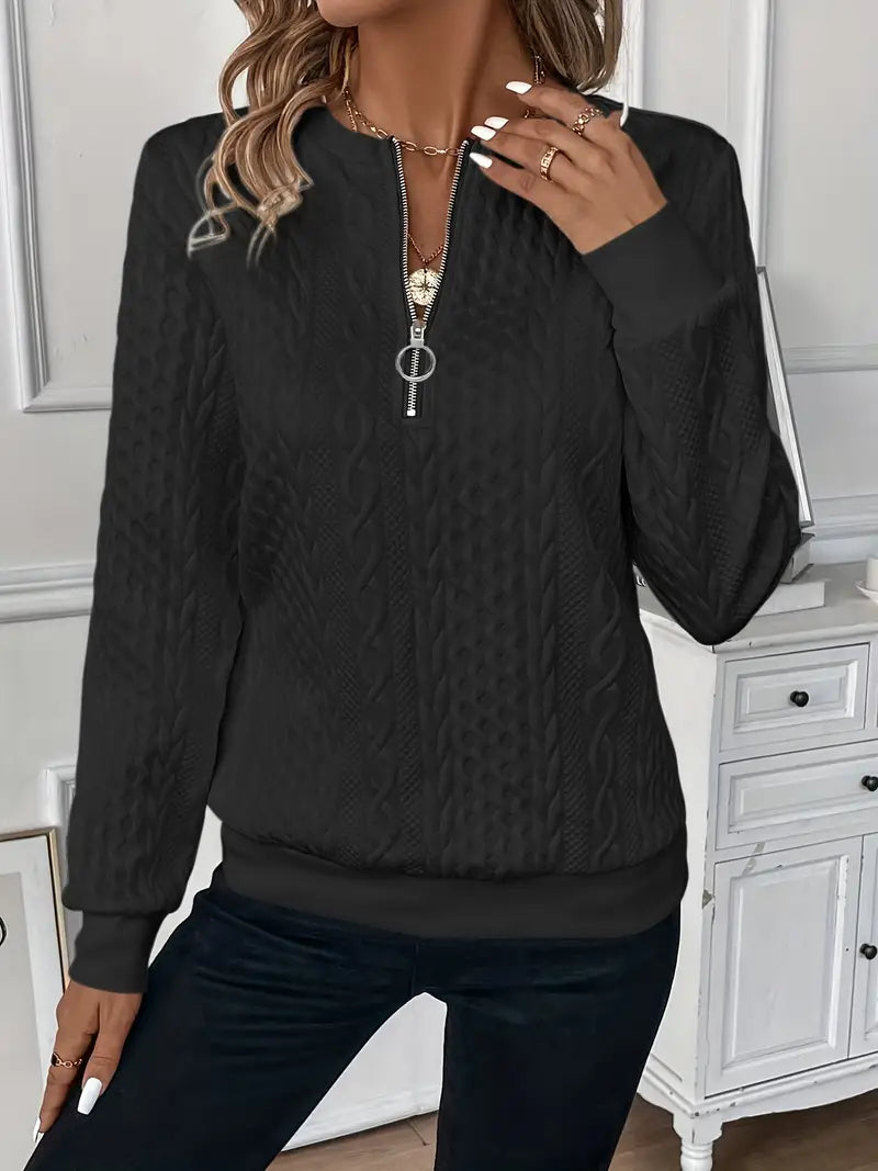 Lavoisier™ | Lucia - Pull À Zip Élégant