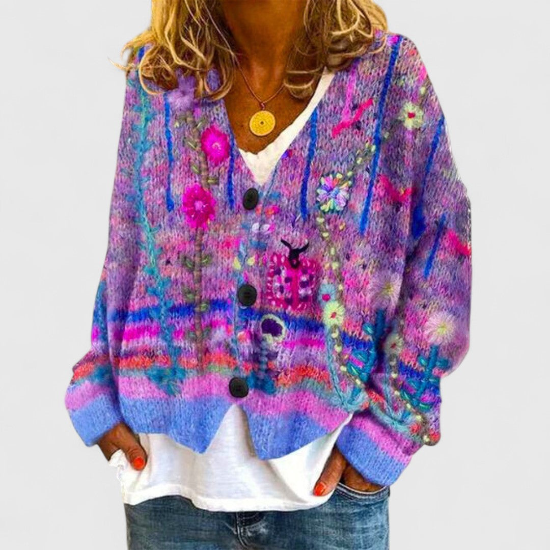 Lavoisier™ | Matilda - Élégant Cardigan Chaud