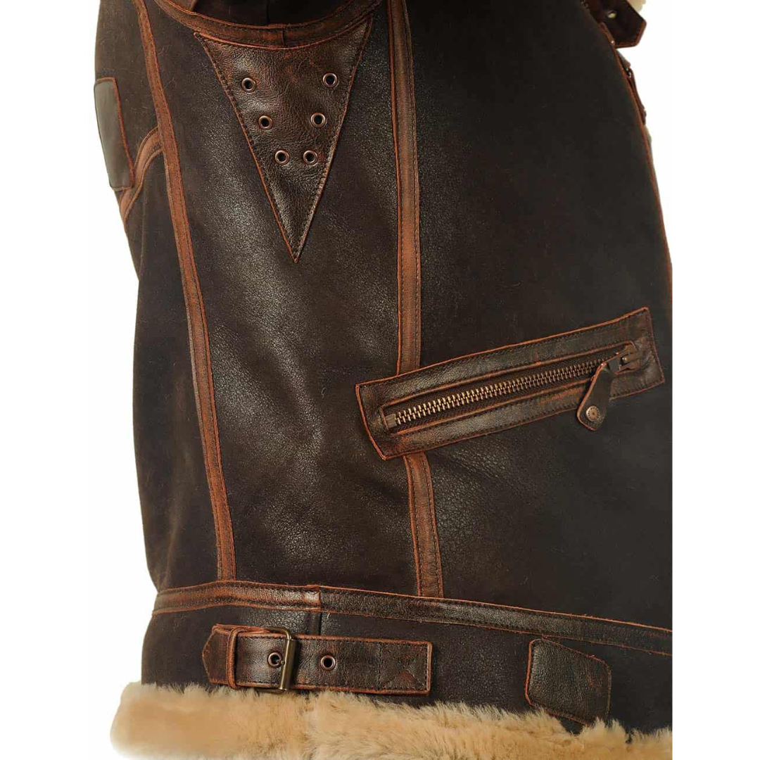 Lavoisier™ | Maverick - Manteau En Cuir Élégant
