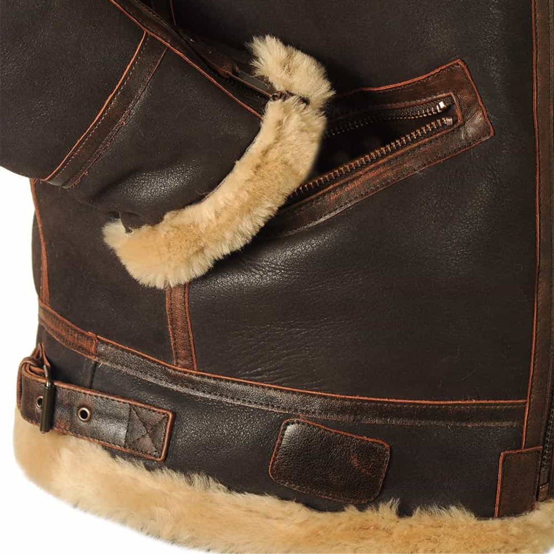 Lavoisier™ | Maverick - Manteau En Cuir Élégant