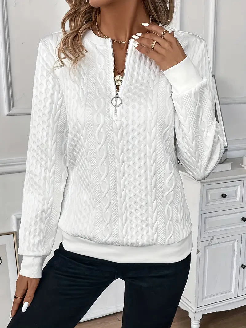Lavoisier™ | Lucia - Pull À Zip Élégant