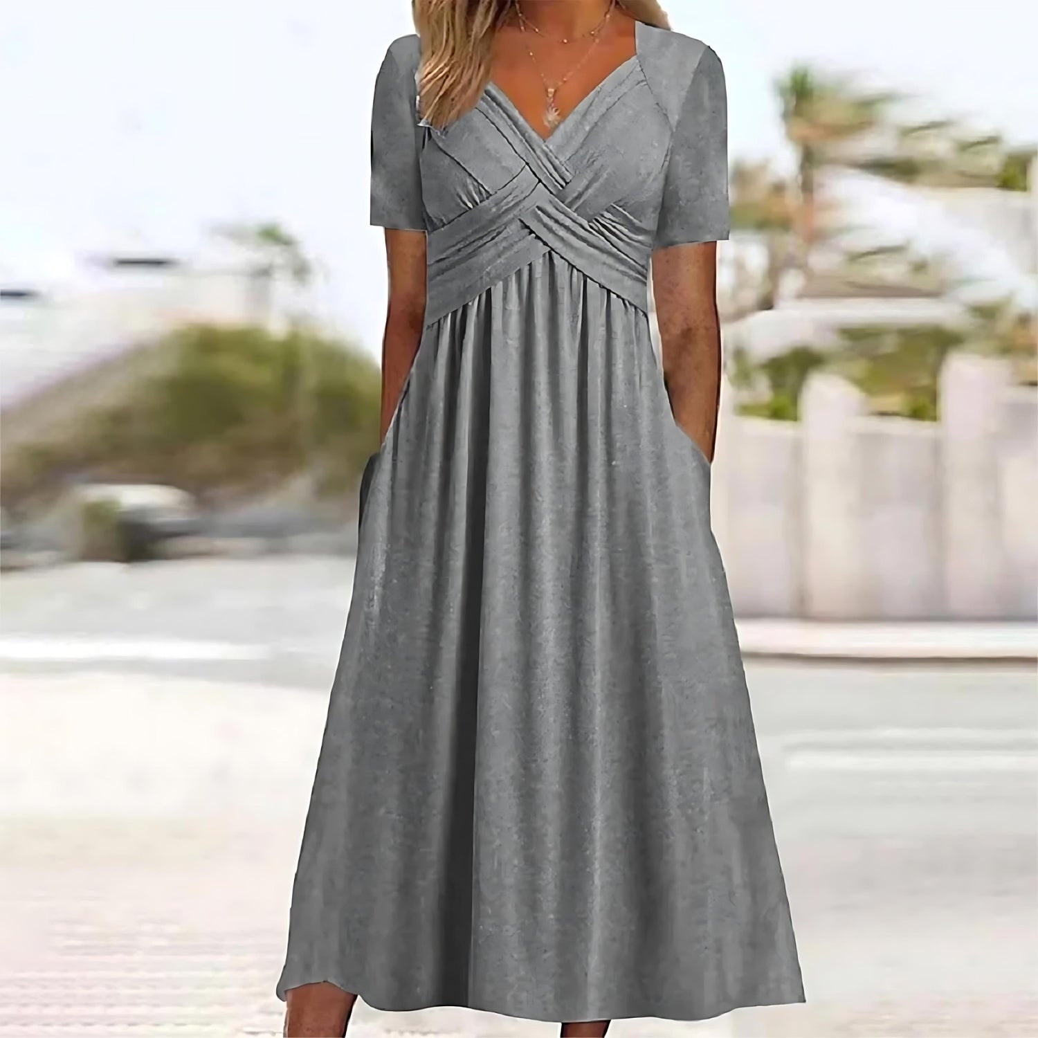Lavoisier™ | Nadine - Élégante Robe Longue