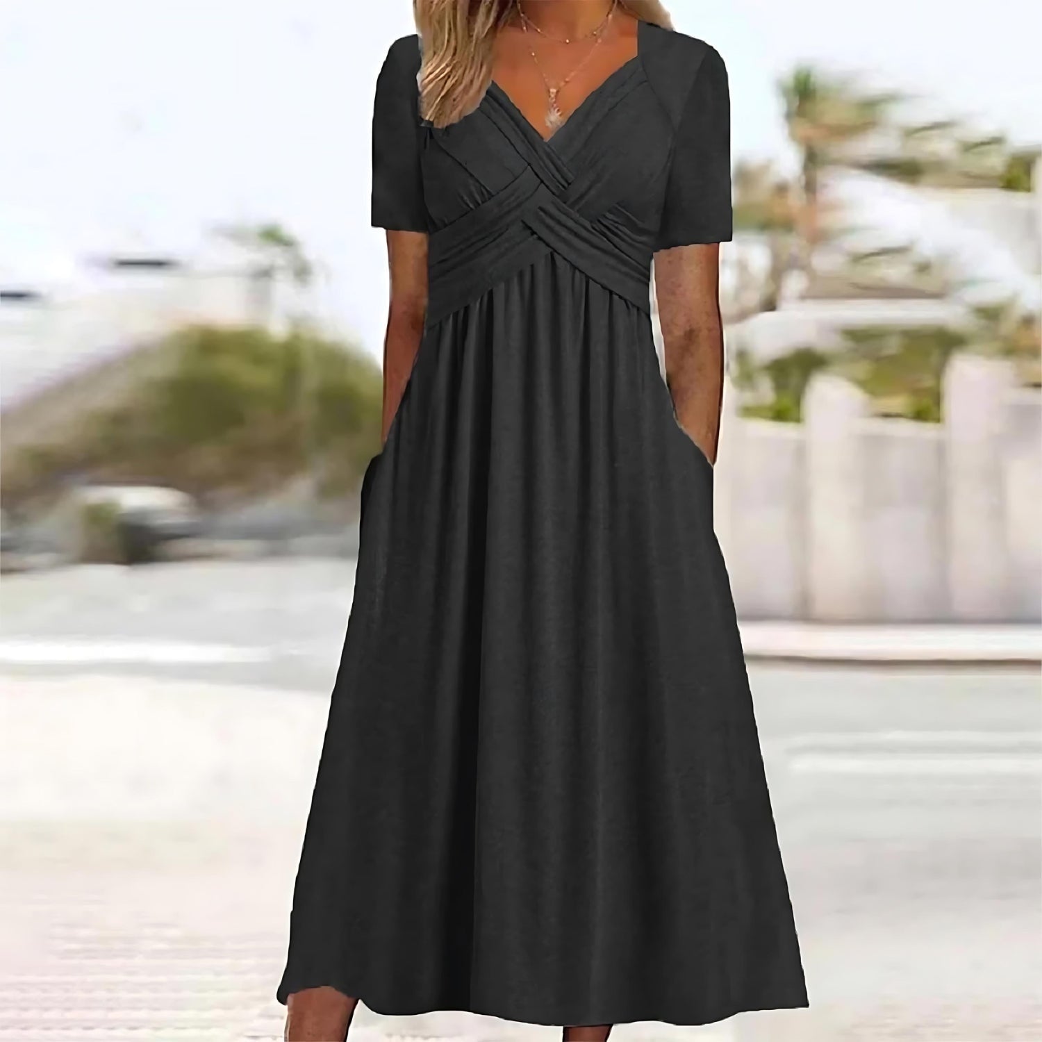 Lavoisier™ | Nadine - Élégante Robe Longue