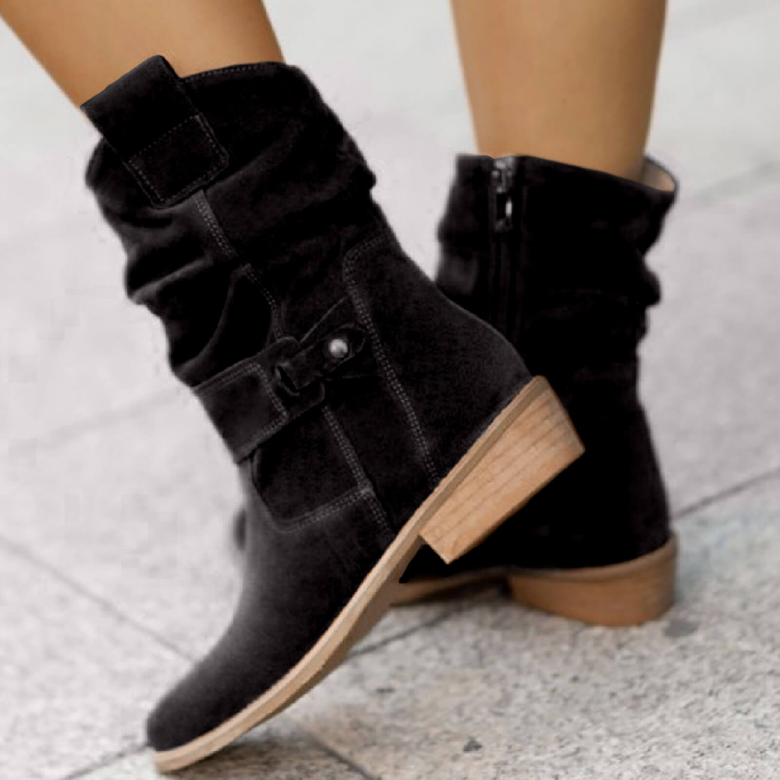 Lavoisier™ | Celine - Bottes en Suède Élégantes