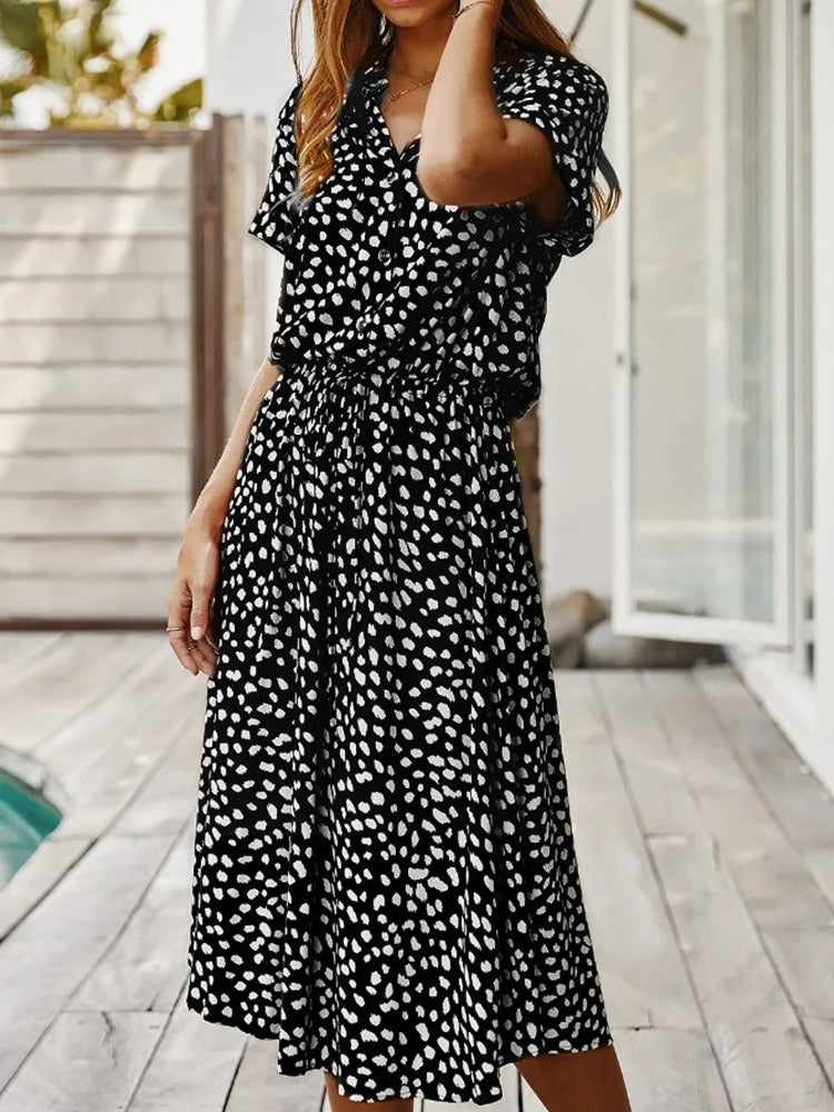 Lavoisier™ | Lesley - Robe d'Été Confortable