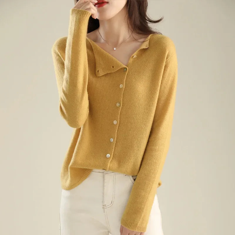 Lavoisier™ | Mireille - Élégant Gilet Tricoté