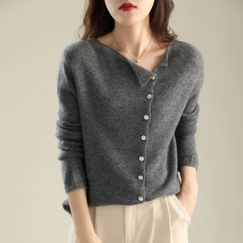 Lavoisier™ | Mireille - Élégant Gilet Tricoté