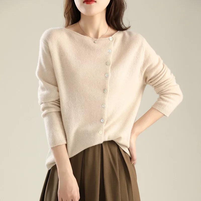 Lavoisier™ | Mireille - Élégant Gilet Tricoté