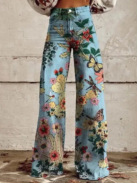Lavoisier™ | Azly - Pantalon floral décontracté et élégant