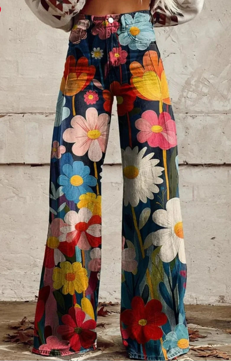 Lavoisier™ | Azly - Pantalon floral décontracté et élégant