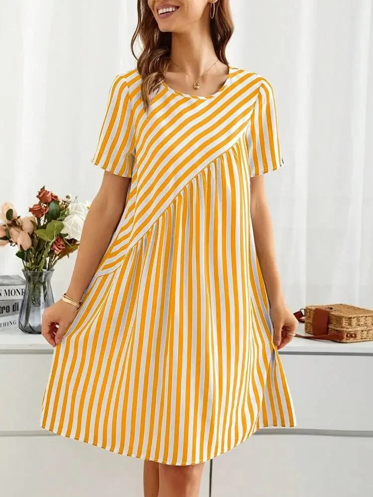 Lavoisier™ | Clara - Robe Rayée d’Été
