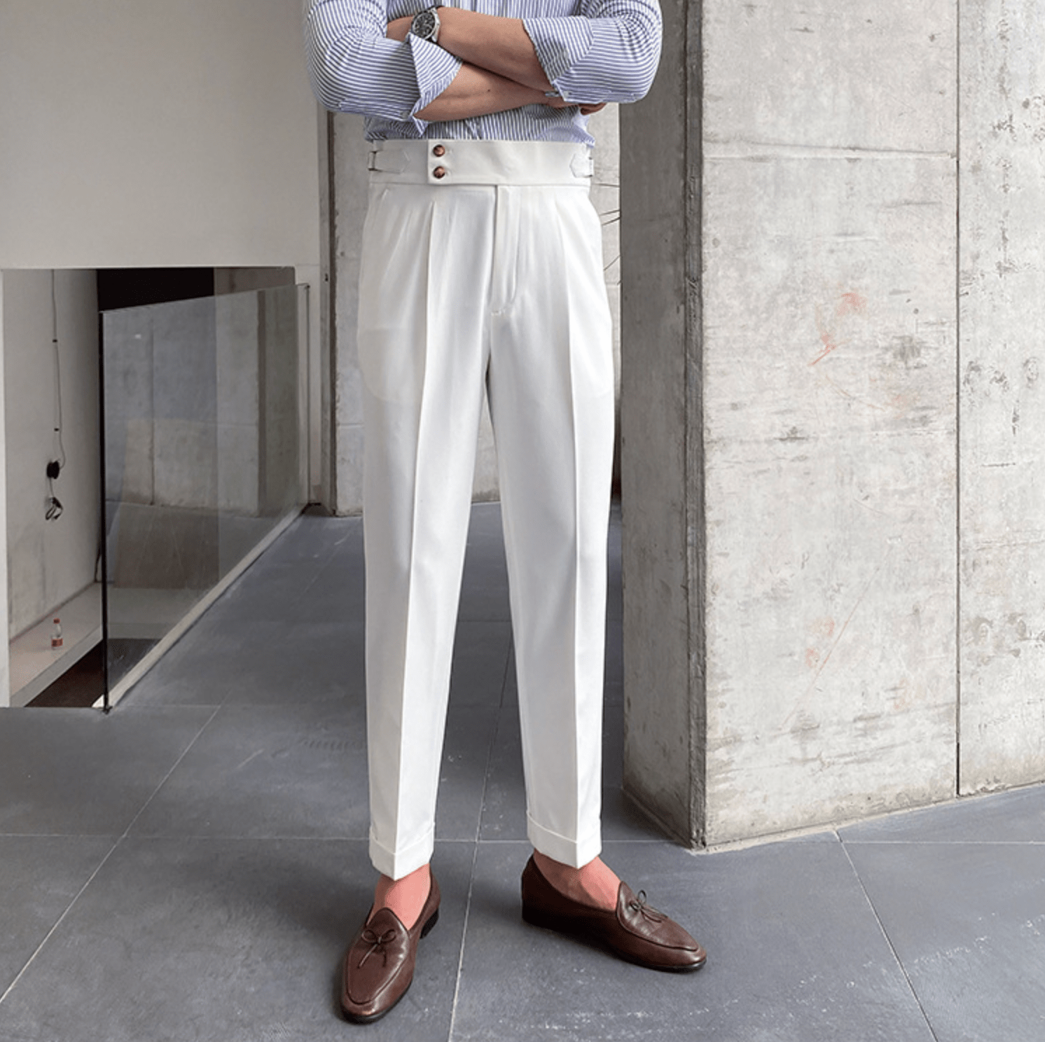 Lavoisier™ | Pantalons Taille Haute Élégants