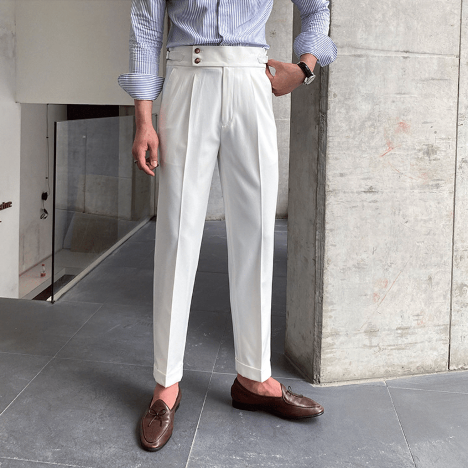 Lavoisier™ | Pantalons Taille Haute Élégants