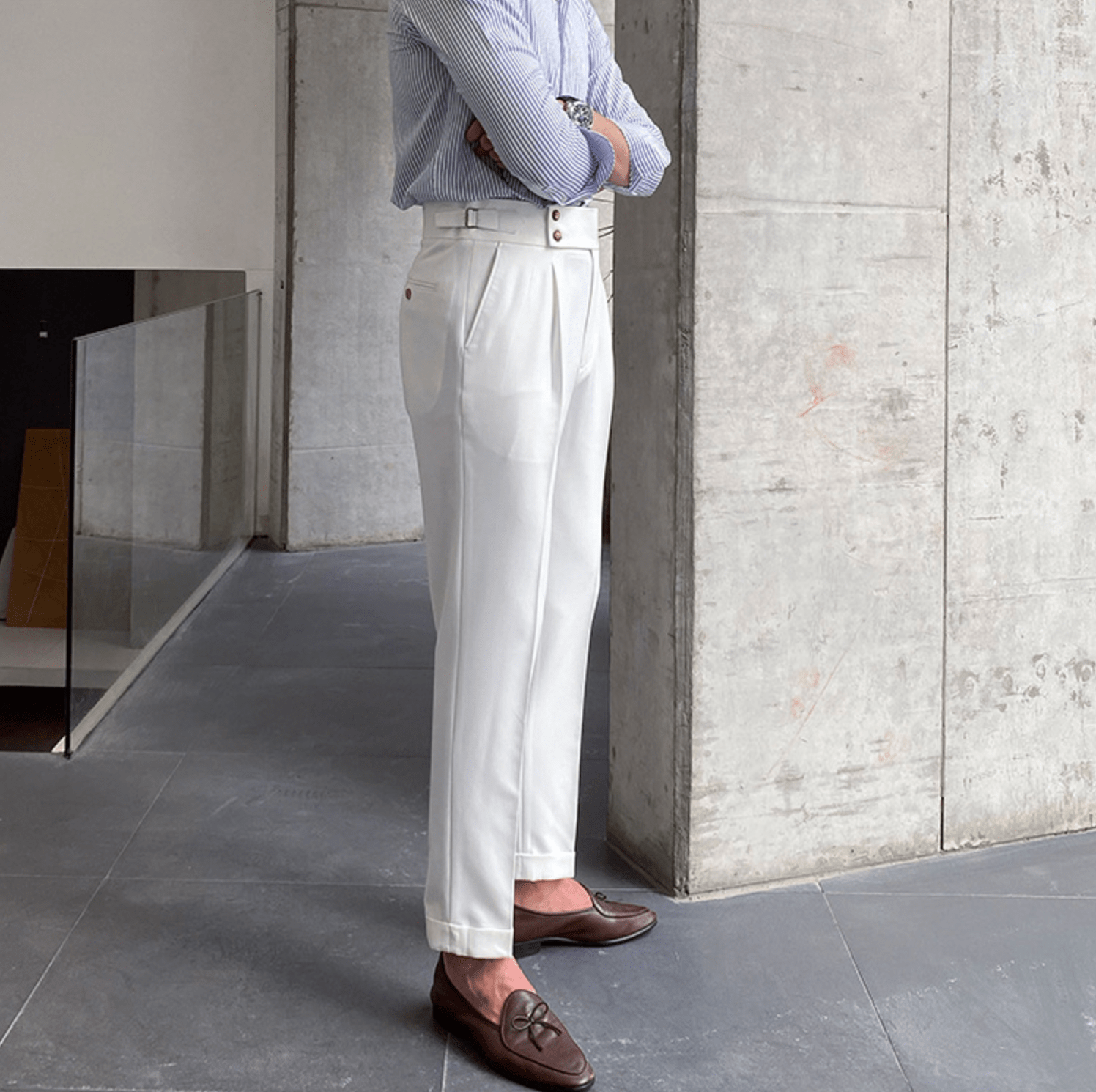 Lavoisier™ | Pantalons Taille Haute Élégants