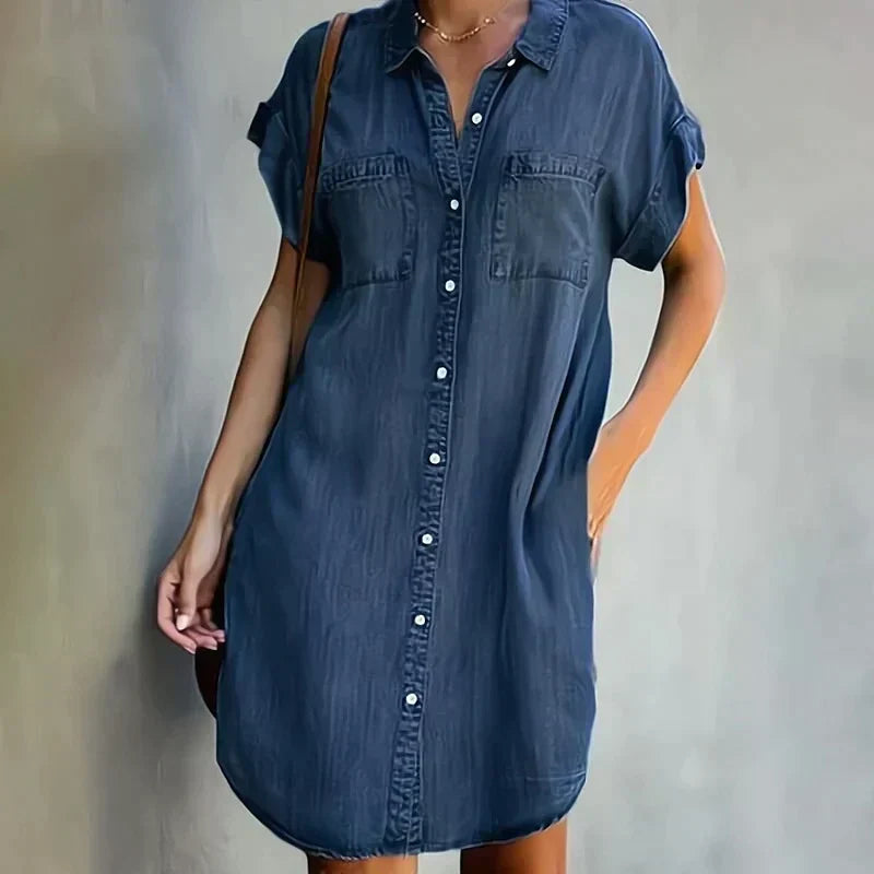 Lavoisier™ | Aubree - Robe Décontractée En Denim