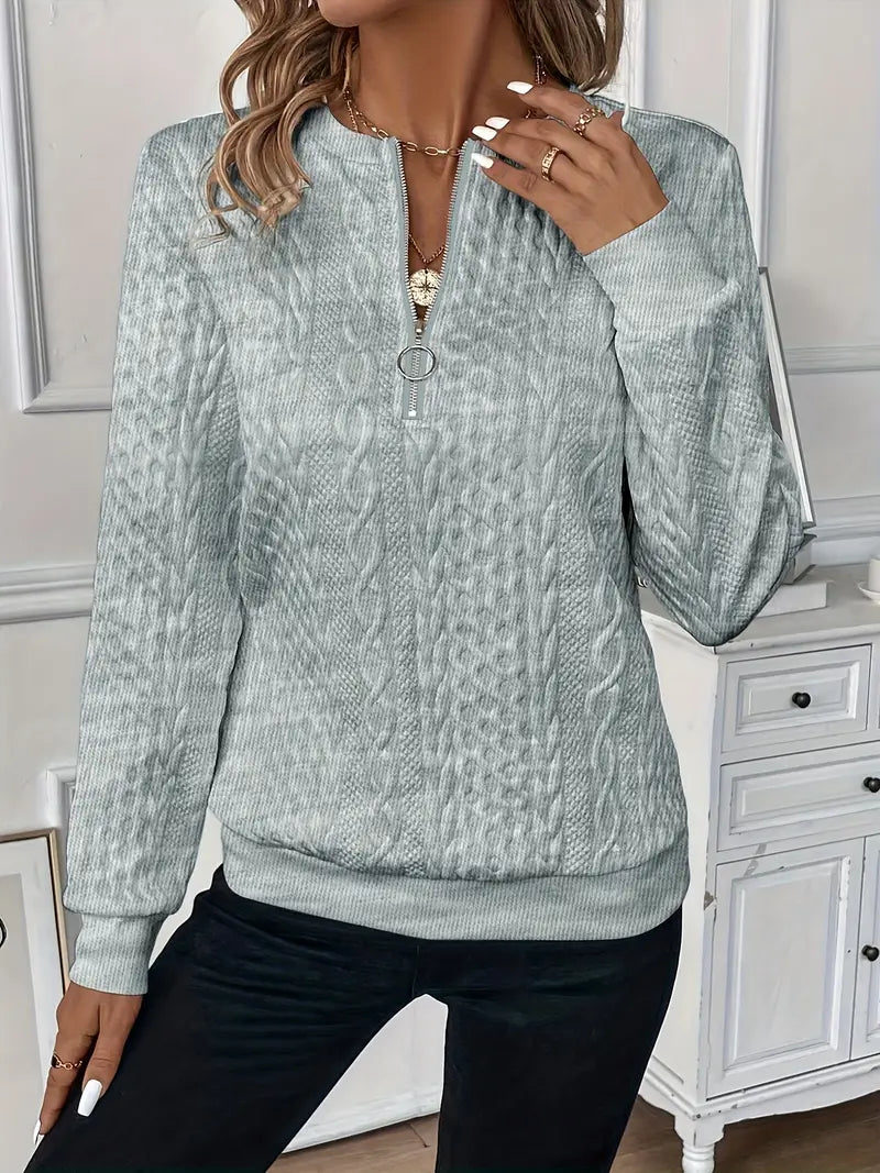 Lavoisier™ | Lucia - Pull À Zip Élégant