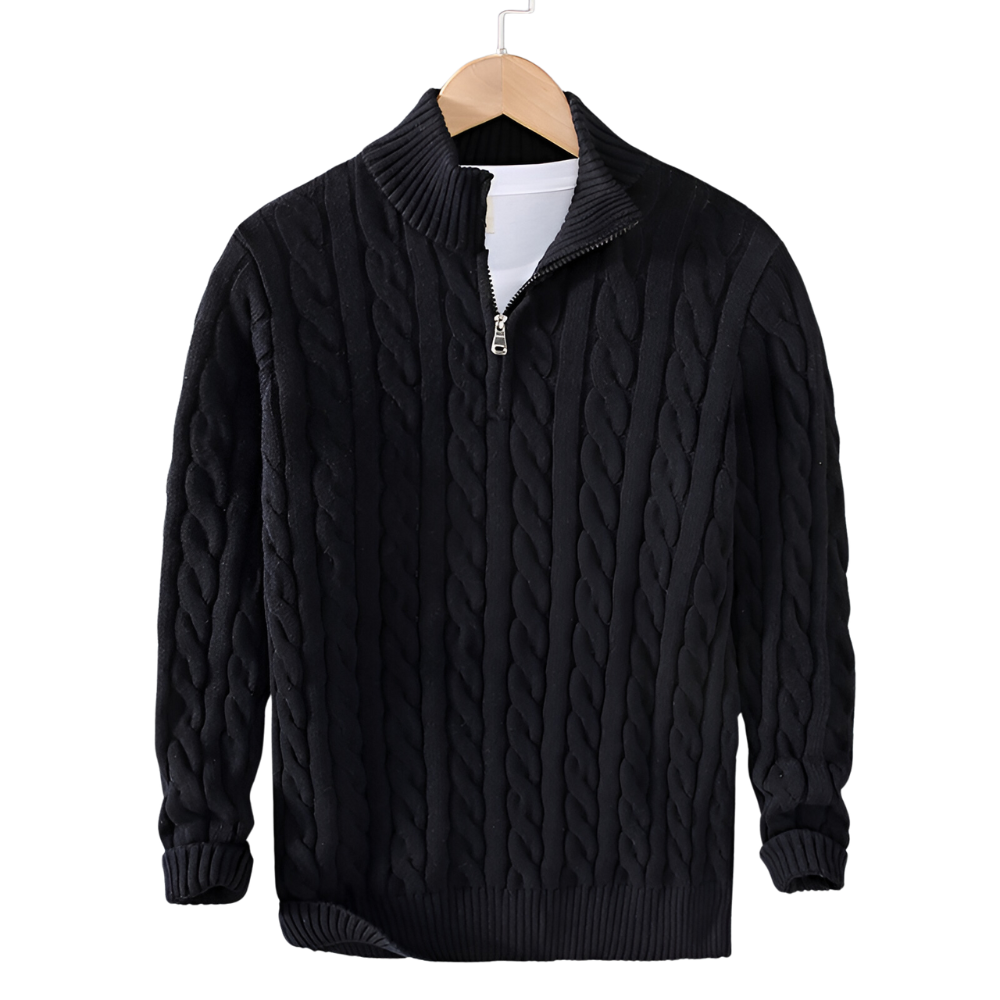 Lavoisier™ | Pull Torsadé Demi-Zip