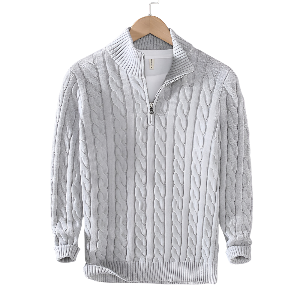 Lavoisier™ | Pull Torsadé Demi-Zip