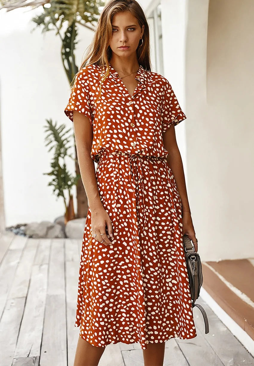 Lavoisier™ | Lesley - Robe d'Été Confortable
