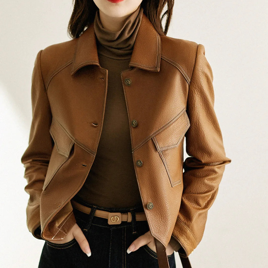 Lavoisier™ | Veste en cuir pour le automne
