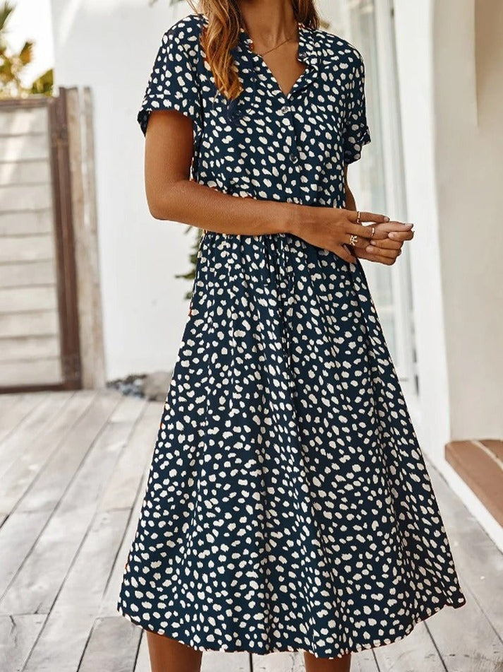 Lavoisier™ | Edith - Robe Fluide Sophistiquée