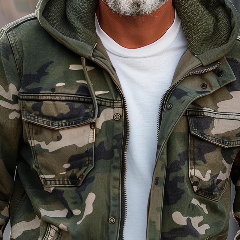 Lavoisier™ | Fabian - Veste Cargo Camouflage Élégante