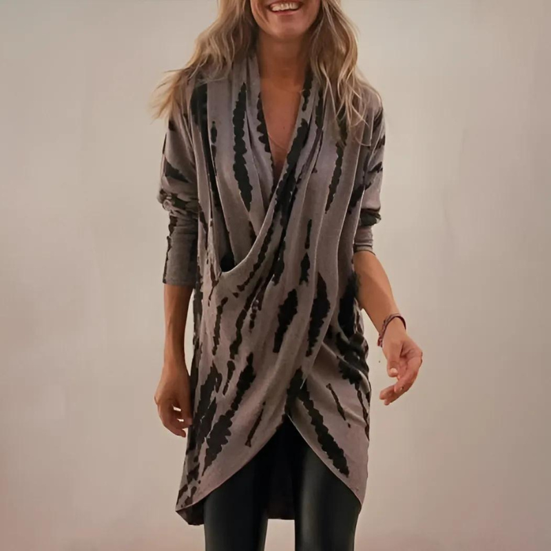 Lavoisier™ | Elise - Tunique V-Neck de Luxe avec Coupe Détendue