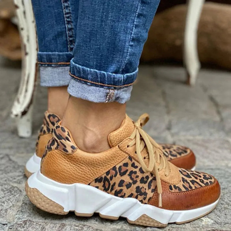Lavoisier™ | Crissa - Baskets Léopard Confortables