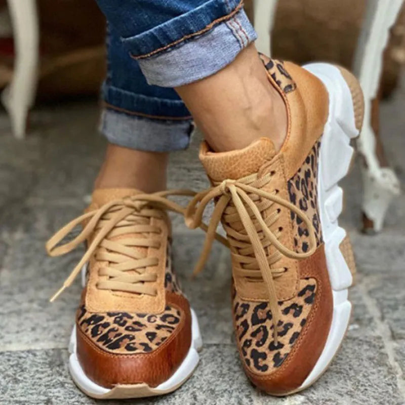 Lavoisier™ | Crissa - Baskets Léopard Confortables