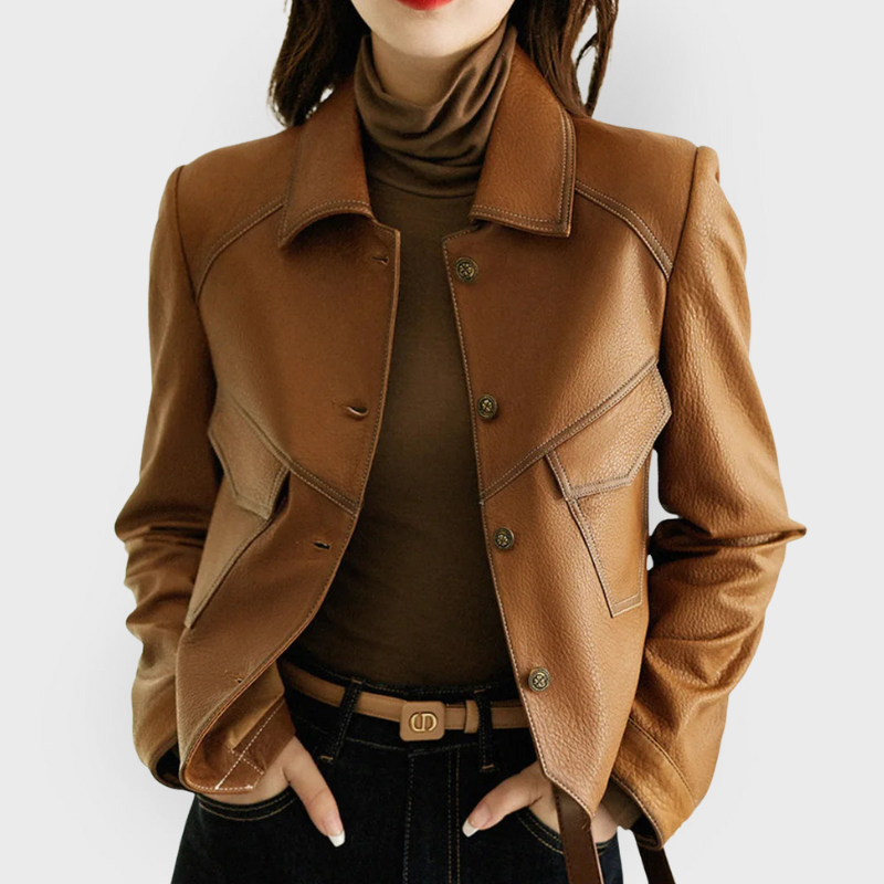 Lavoisier™ | Veste en cuir pour le automne