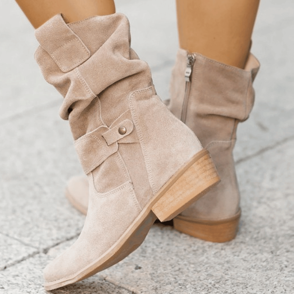 Lavoisier™ | Celine - Bottes en Suède Élégantes