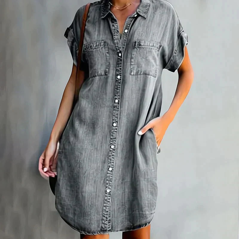 Lavoisier™ | Aubree - Robe Décontractée En Denim