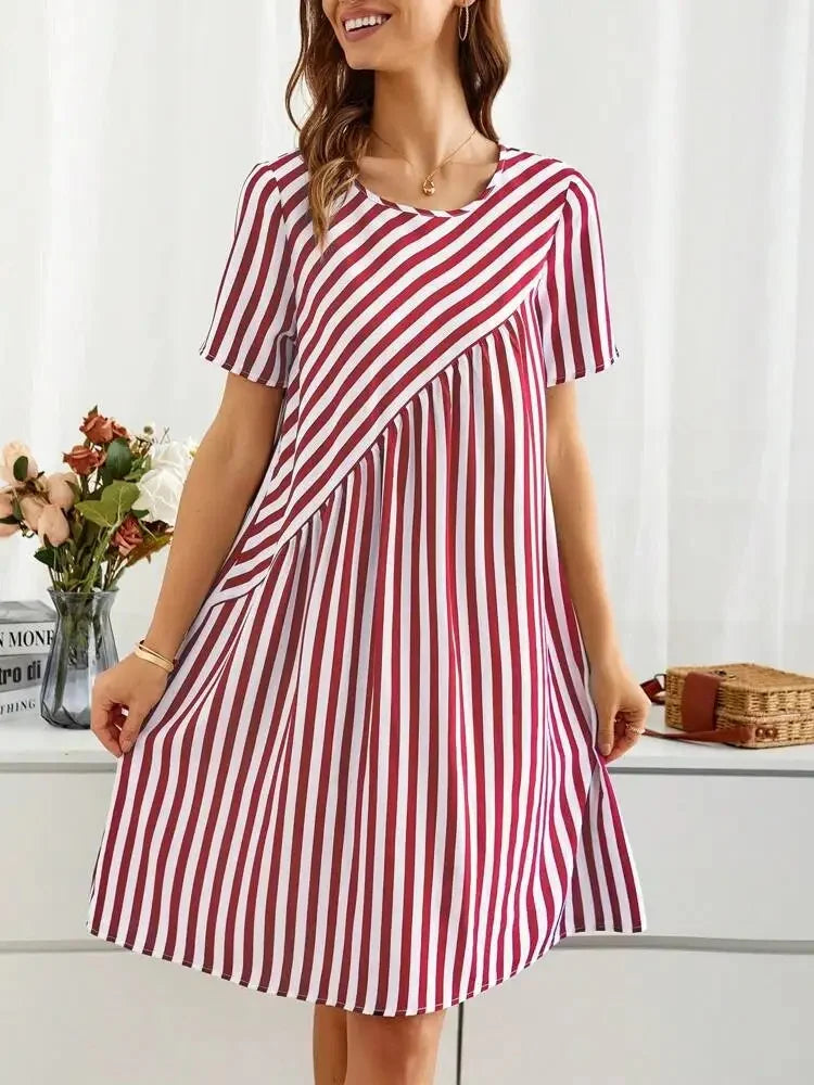 Lavoisier™ | Clara - Robe Rayée d’Été