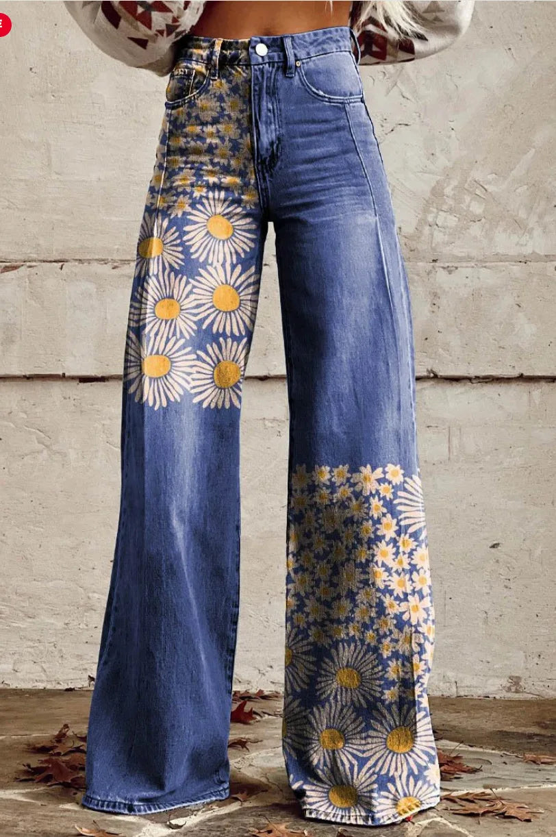 Lavoisier™ | Azly - Pantalon floral décontracté et élégant