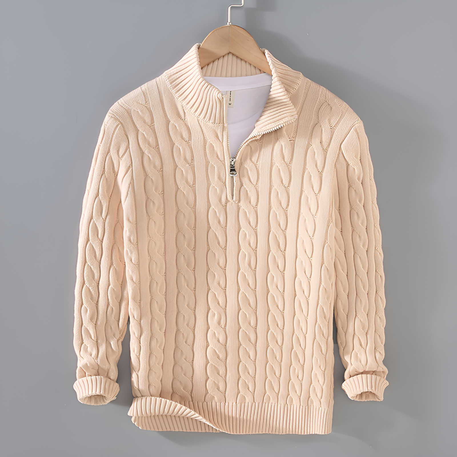 Lavoisier™ | Pull Torsadé Demi-Zip