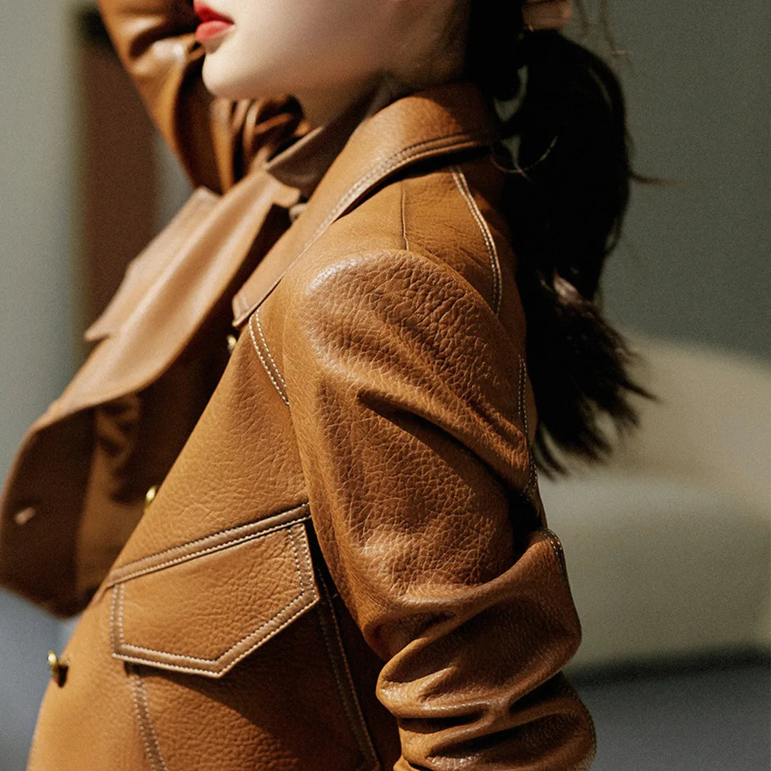 Lavoisier™ | Veste en cuir pour le automne