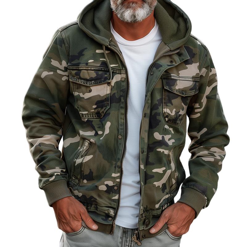 Lavoisier™ | Fabian - Veste Cargo Camouflage Élégante