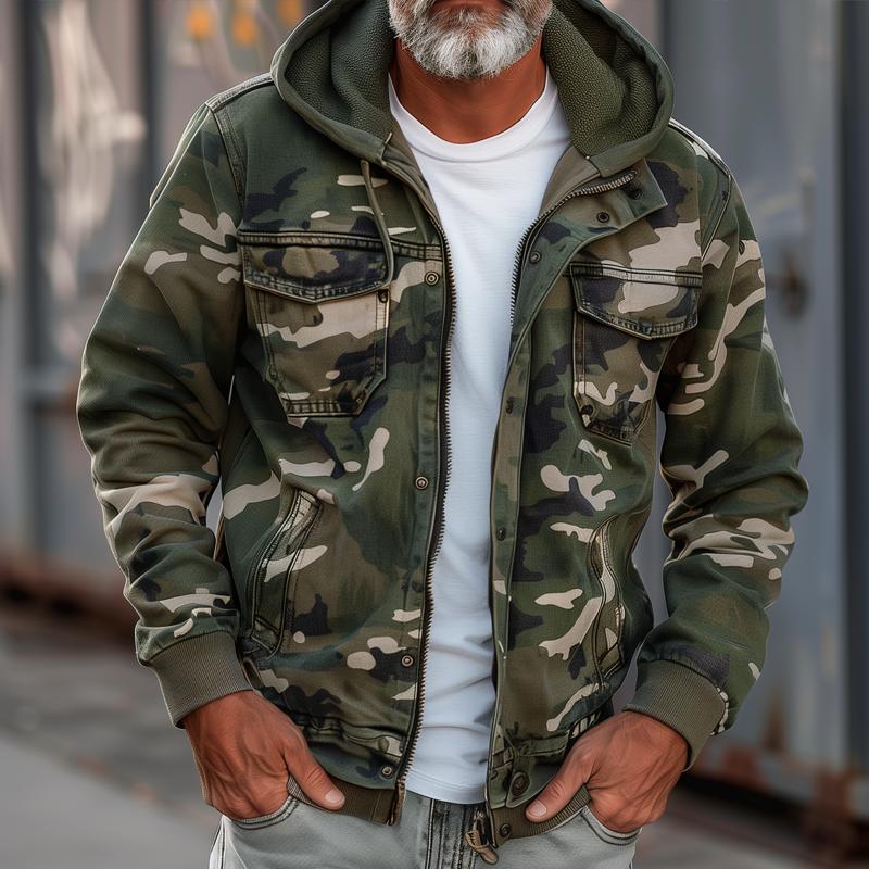 Lavoisier™ | Fabian - Veste Cargo Camouflage Élégante