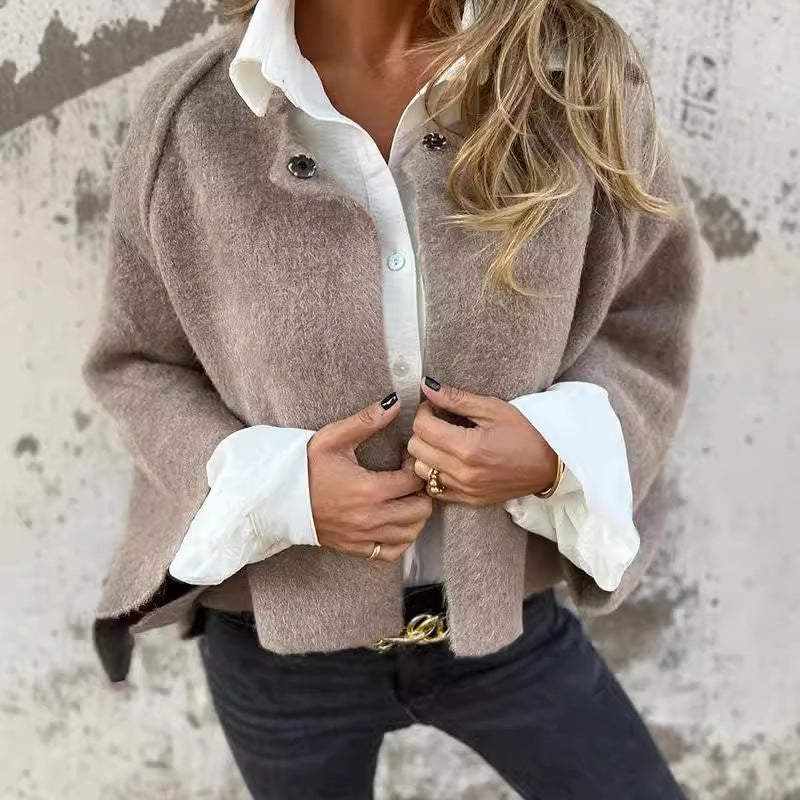 Lavoisier™ | Elise - Veste Courte avec des Manches Évasées Chics